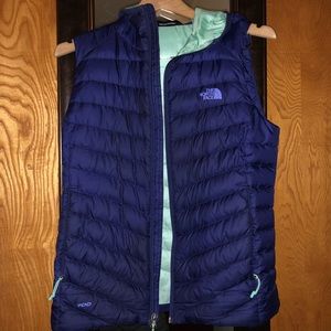 The north face 700 hooded vest